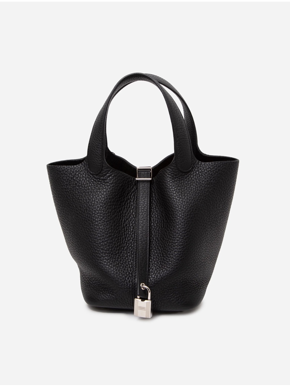 Hermès 2021 Black Clemence Picotin 18 Handbag